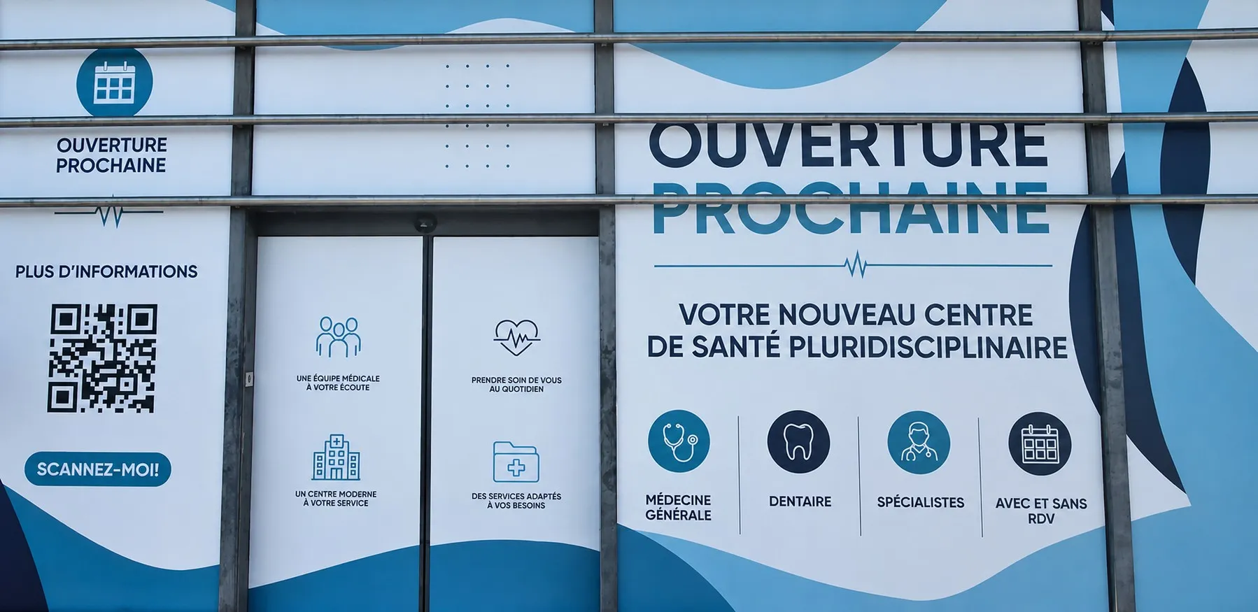 Devanture du centre Grand Littoral - ouverture prochaine